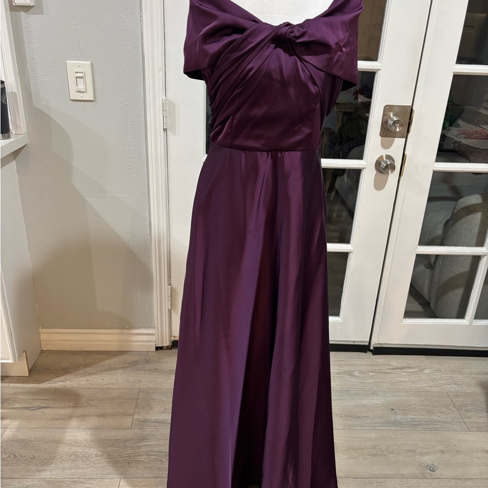 Chic One-Shoulder Purple Dress